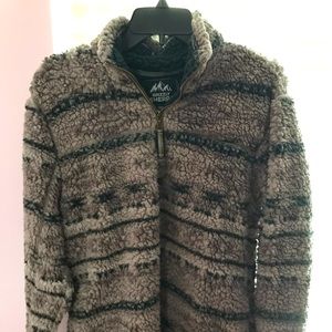 Dark Gray w/ green Sherpa